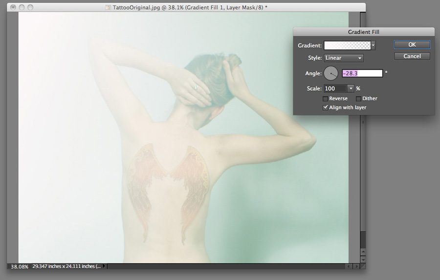 Photoshop virtual tattoo tutorial